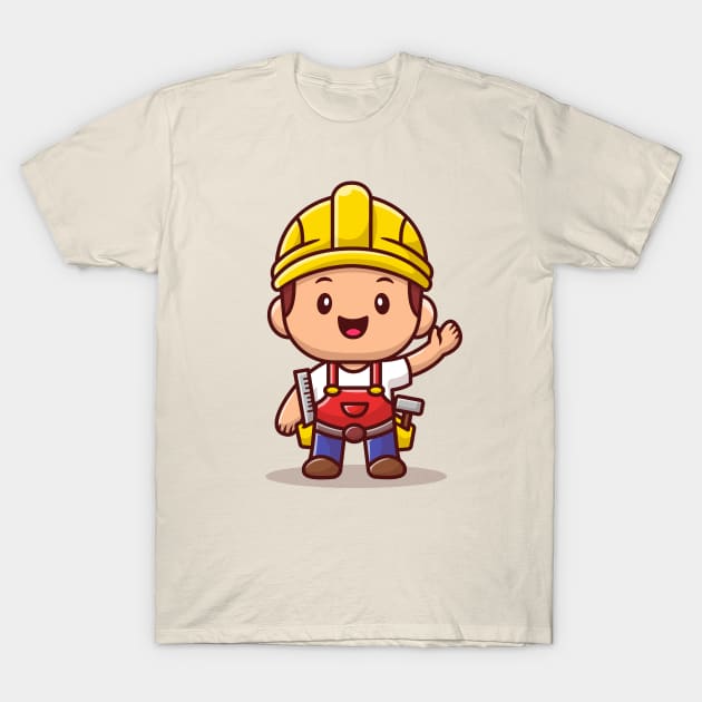 Handyman With Ruler And Hammer T-Shirt by Catalyst Labs